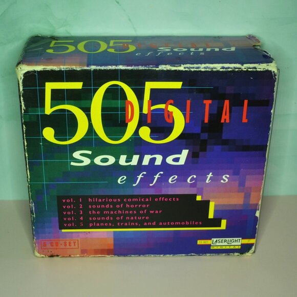 Laser Light 5 CD Set Sound Effects Podcast Story Effects Production Events - Picture 1 of 7